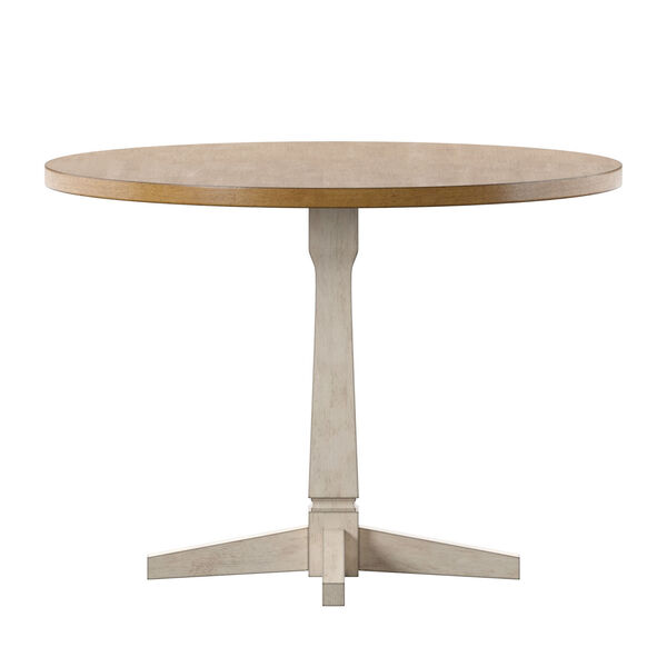 Anna White Round Two-Tone Dining Table, image 2